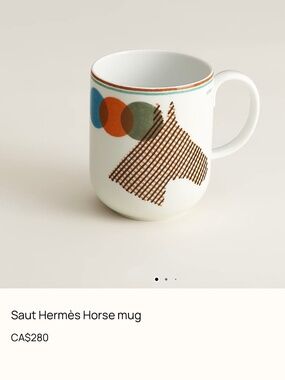 NEW in box HERMES Saut hermes Horse mug cup coffee animal giftable tableware